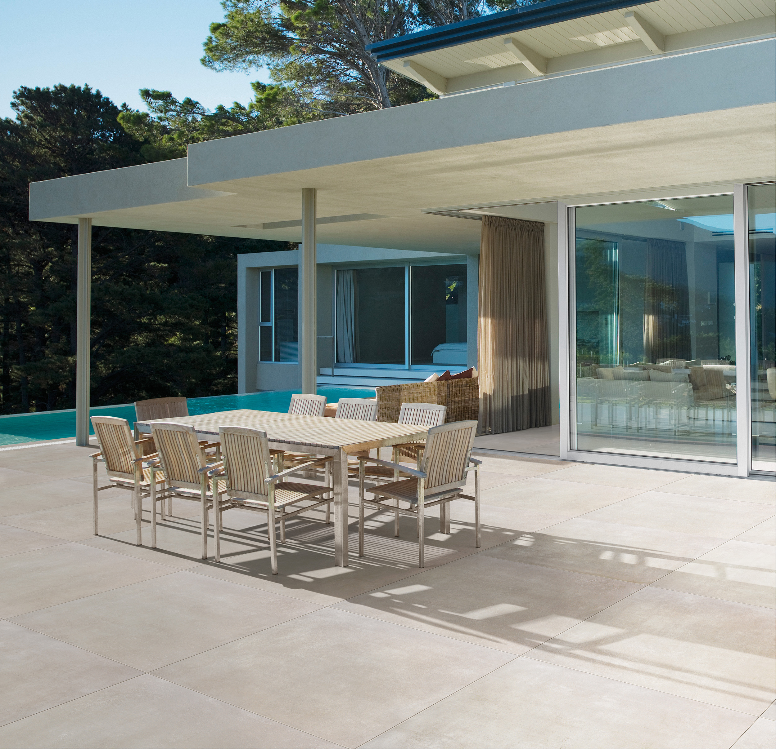 Urbanixx Gres Bari Bodenfliese Betonoptik Taupe Matt 60x60 cm rektifiziert R9