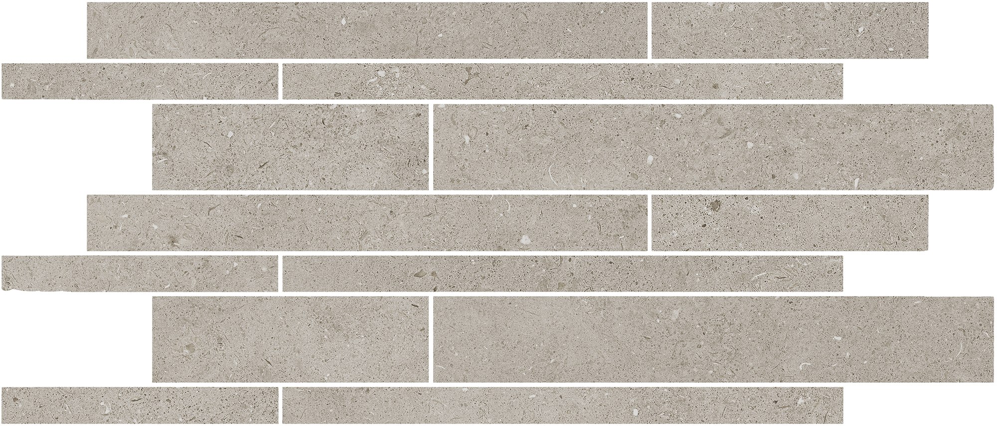 Urbanixx Gres Osaki Stäbchenmosaik Natursteinoptik Taupe Matt 30x60 cm R10