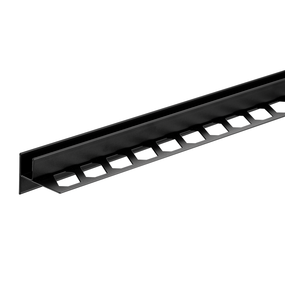 Blanke AQUA KEIL GLAS Edelstahl beschichtet schwarz matt linker Anschlag 34 mm 0,98 m