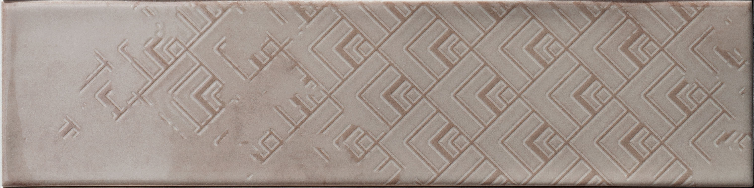 Catalea Gres Sörvik Metrofliese Dekor Beige glänzend 7,5x30 cm