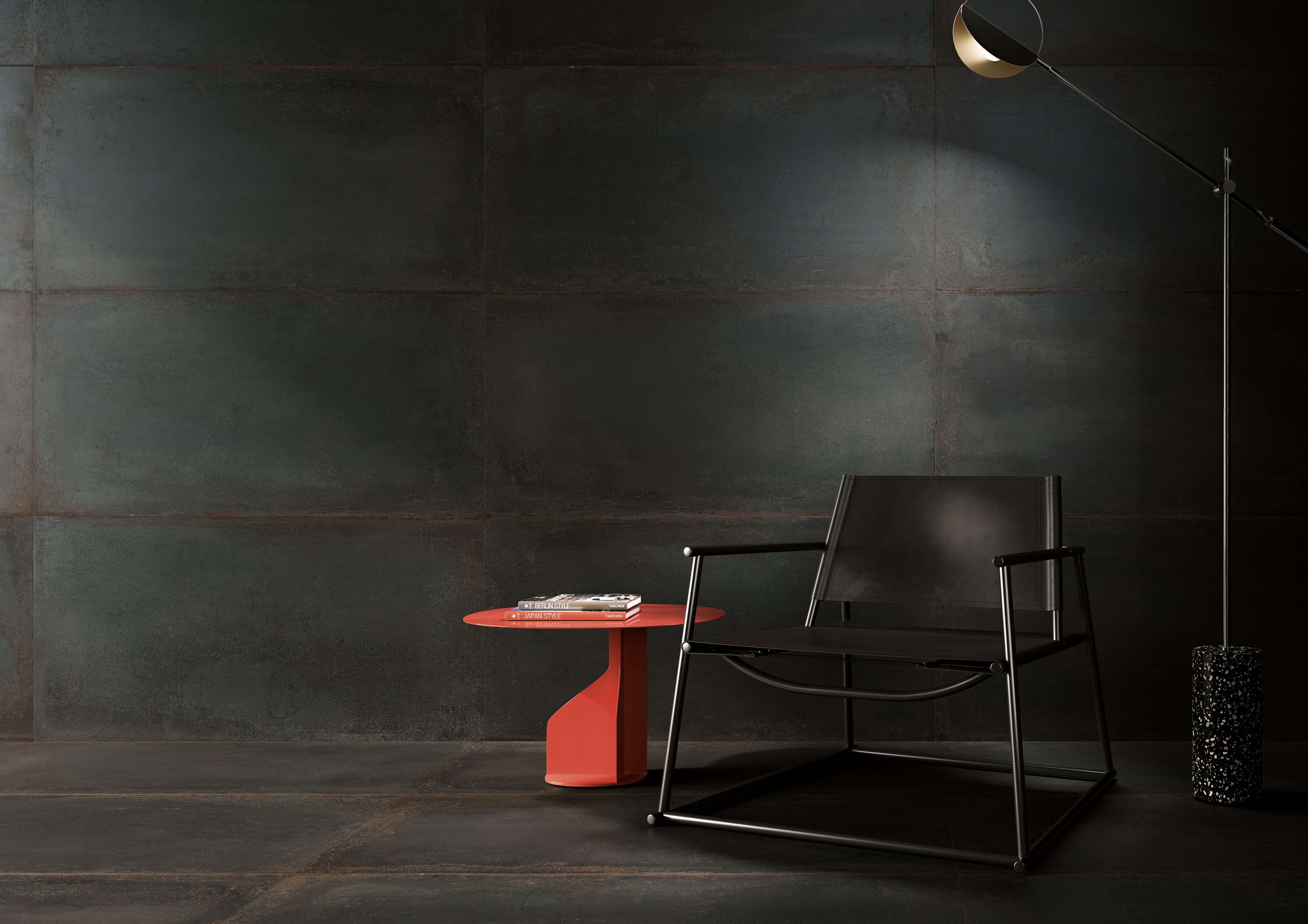 Urbanixx Gres Sveg Bodenfliesen Metalloptik Schwarz matt 60x60 cm rekt. Urbanixx Gres Sveg Bodenfliesen Metalloptik Schwarz matt 60x60 cm rekt.