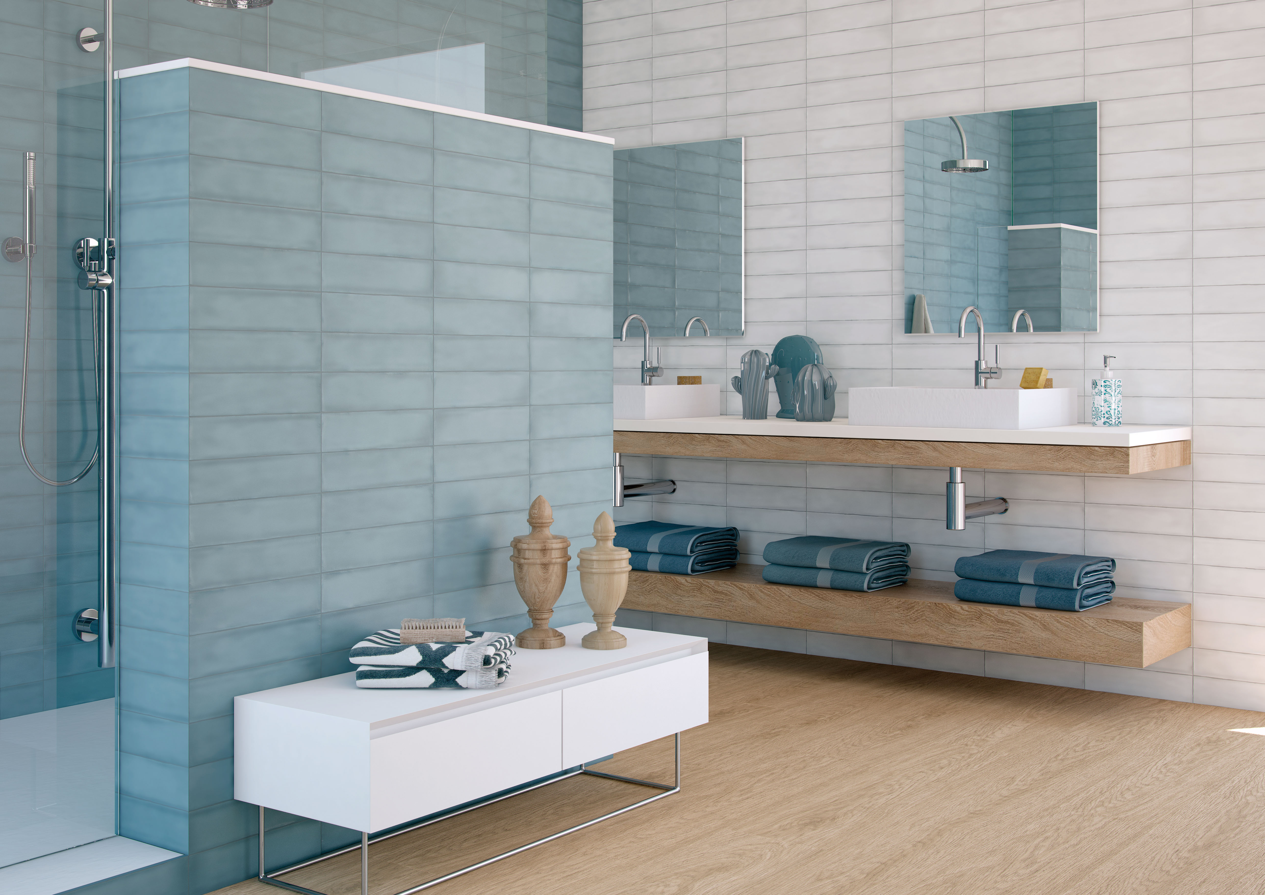 Catalea Gres Lund Metrofliesen Blau Matt 7,5x30 cm  