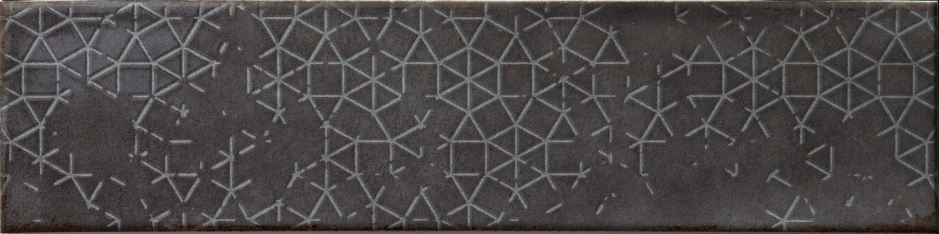 Catalea Gres Sörvik Metrofliese Dekor Anthrazit Glänzend 7,5x30 cm