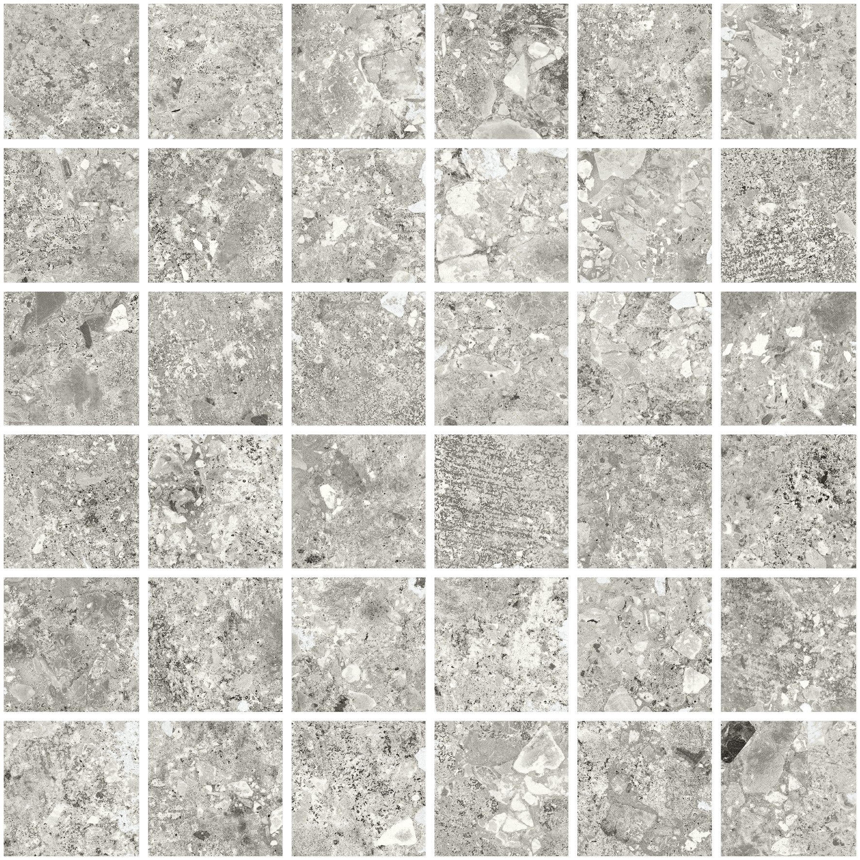 Urbanixx Gres Kyoto Mosaik Terrazzooptik Grau Matt 30x30 (5x5) cm R10