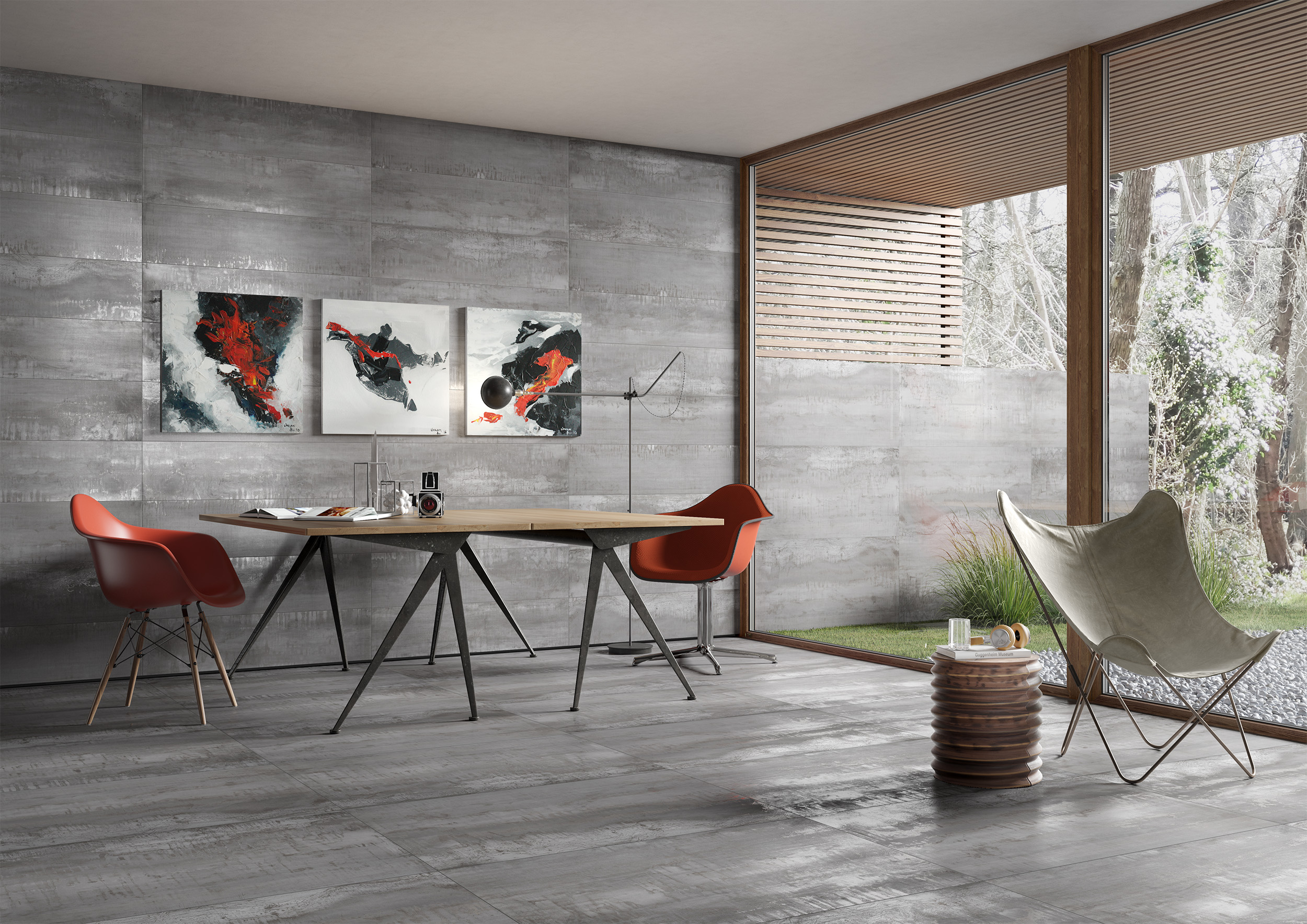 Urbanixx Gres Mailand Bodenfliese Metalloptik Grau Matt 60,4x121 cm rektifiziert 