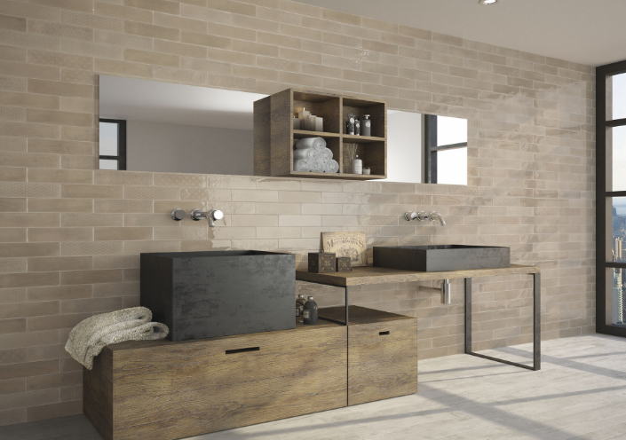 Catalea Gres Nyborg Metrofliese Hellbraun Glänzend 7,5x30 cm  