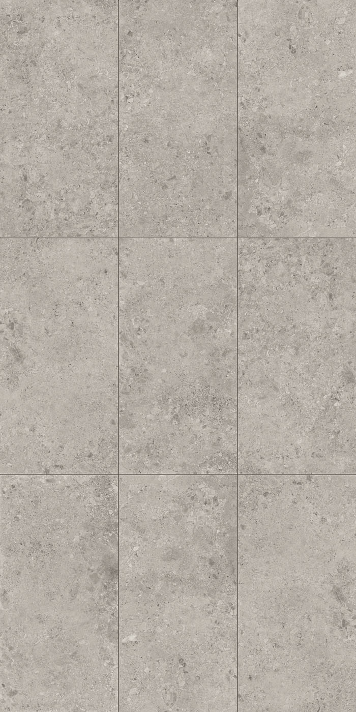 Urbanixx Gres Kyoto Bodenfliese Terrazzooptik Hellgrau Matt 30x60 cm rektifiziert R10