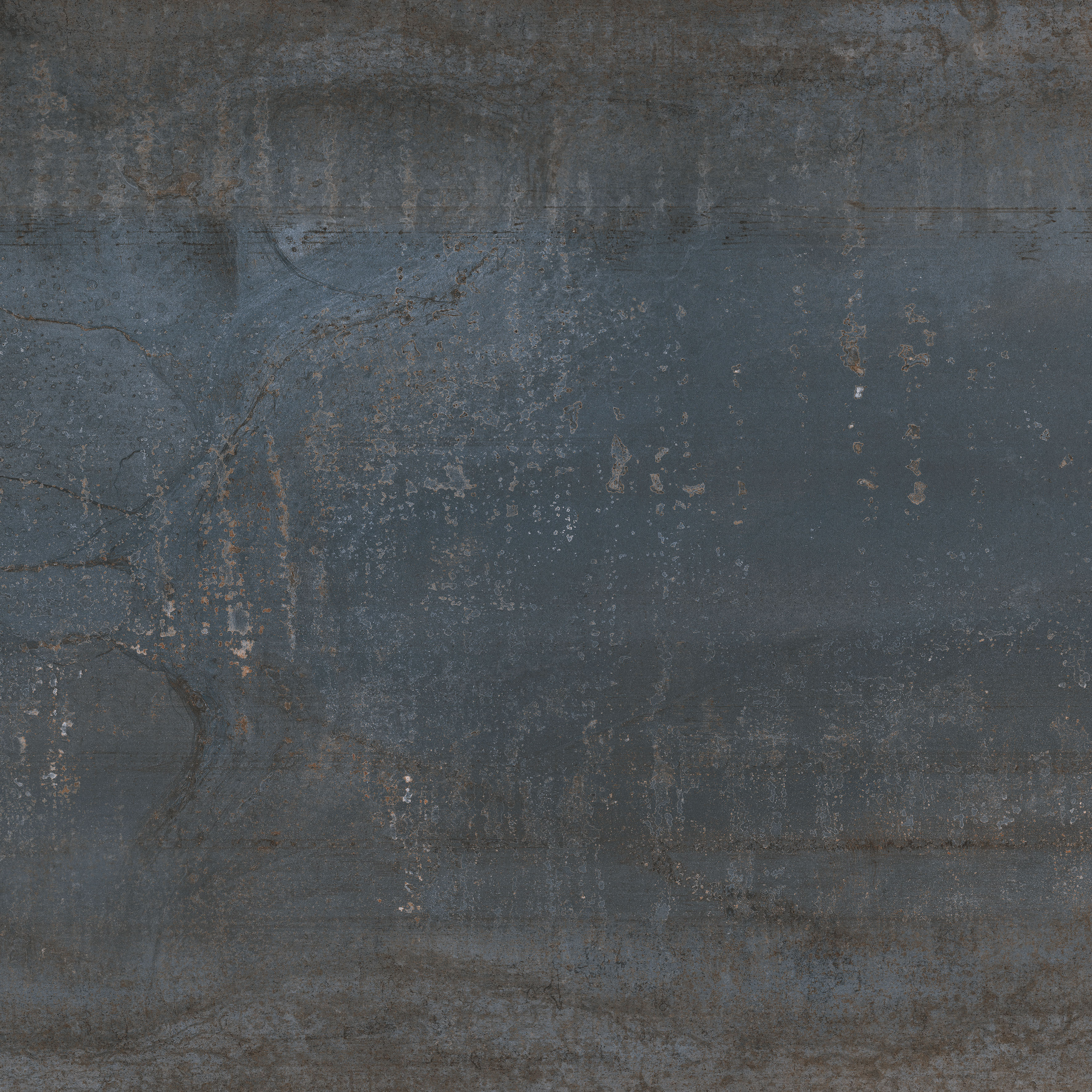 Urbanixx Gres Karlstadt Bodenfliesen Metalloptik Blau Matt 60x60 cm rektifiziert R9