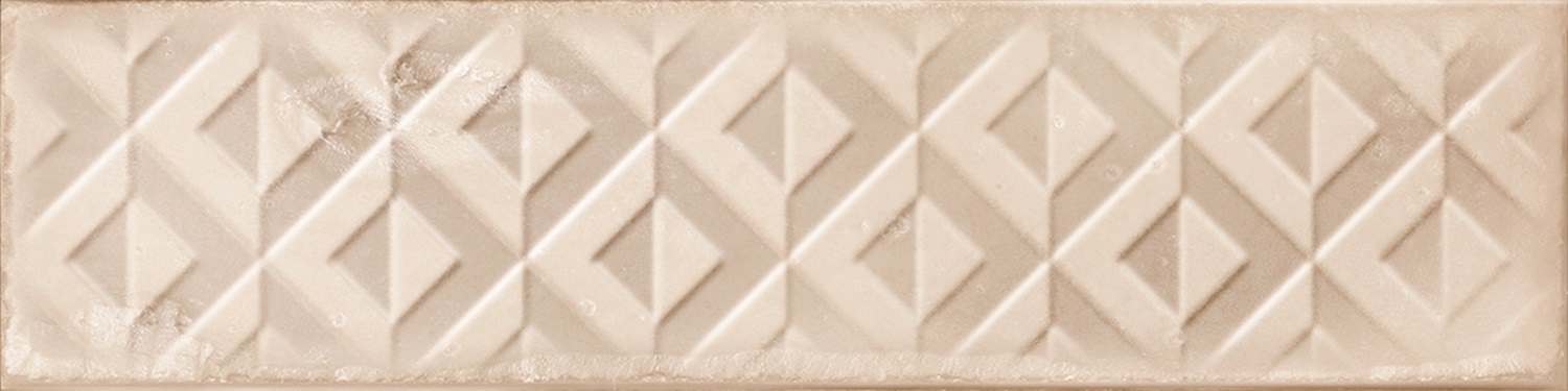 Catalea Gres Nellim Metrofliese Dekor Beige Glänzend 7,5x30 cm  