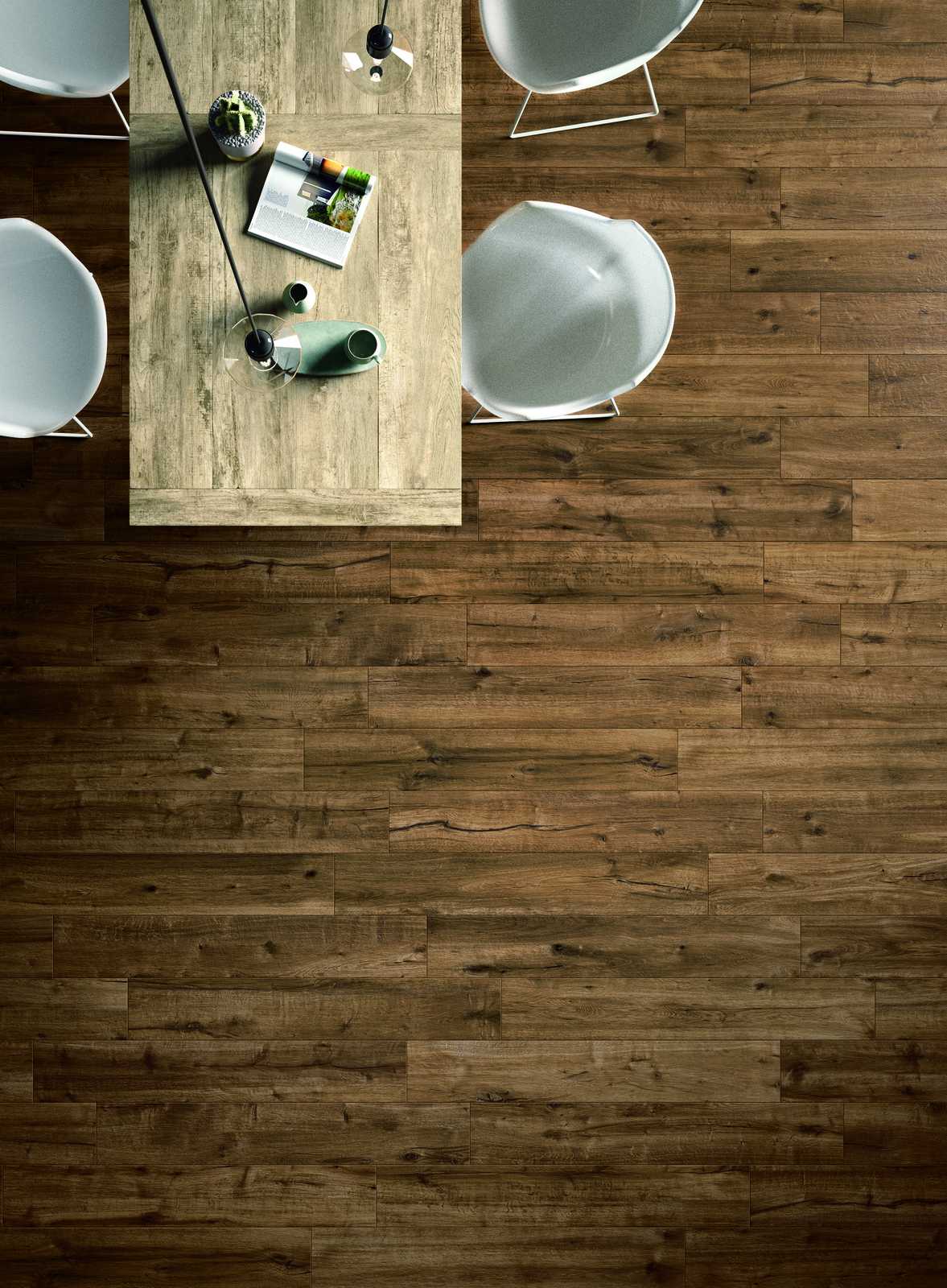Ragno Woodtale Bodenfliese Holzoptik Dunkelbraun Matt 15x120 cm rektifiziert R9 