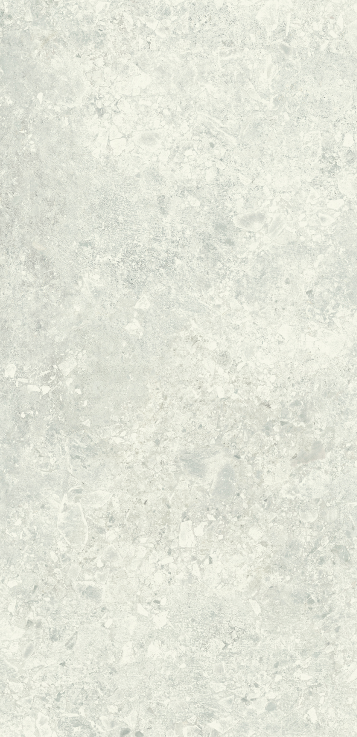 Urbanixx Gres Kyoto Bodenfliese Terrazzooptik Weiß Matt 30x60 cm rektifiziert R10