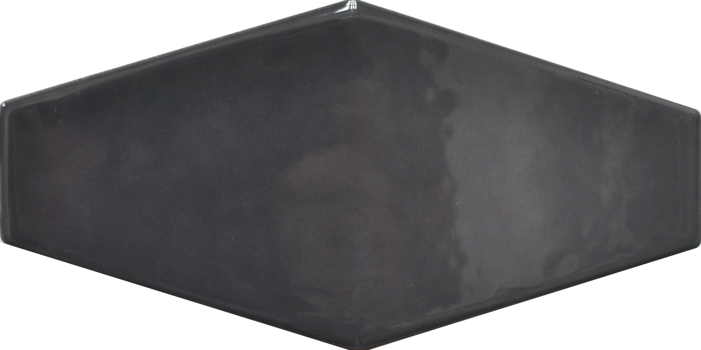 Catalea Gres Finneby Wandfliese Retrooptik Schwarz Glänzend 10x20 cm 