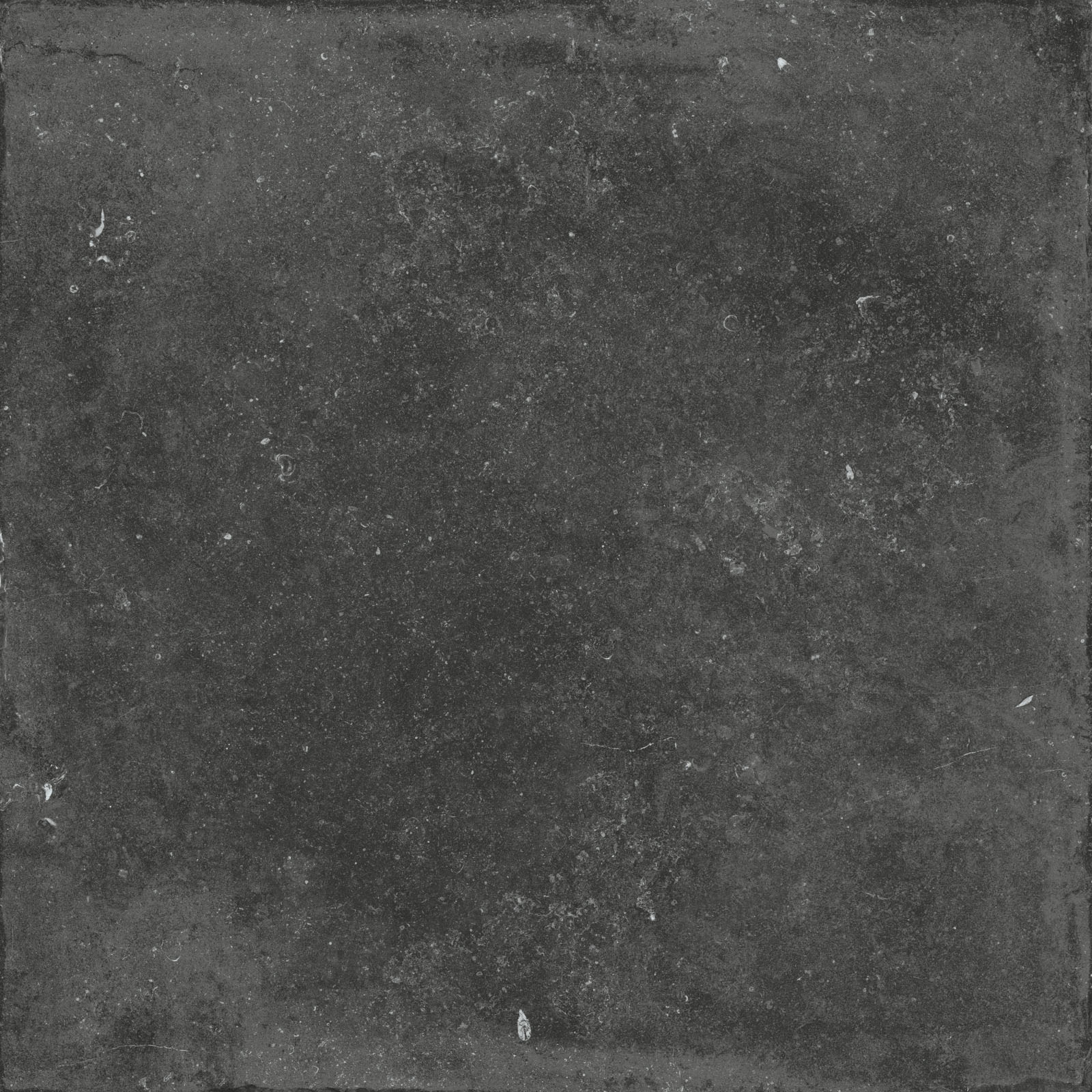 Flaviker Nordik Stone Bodenfliese Natursteinoptik schwarz matt 120x120 cm rekt. R10B