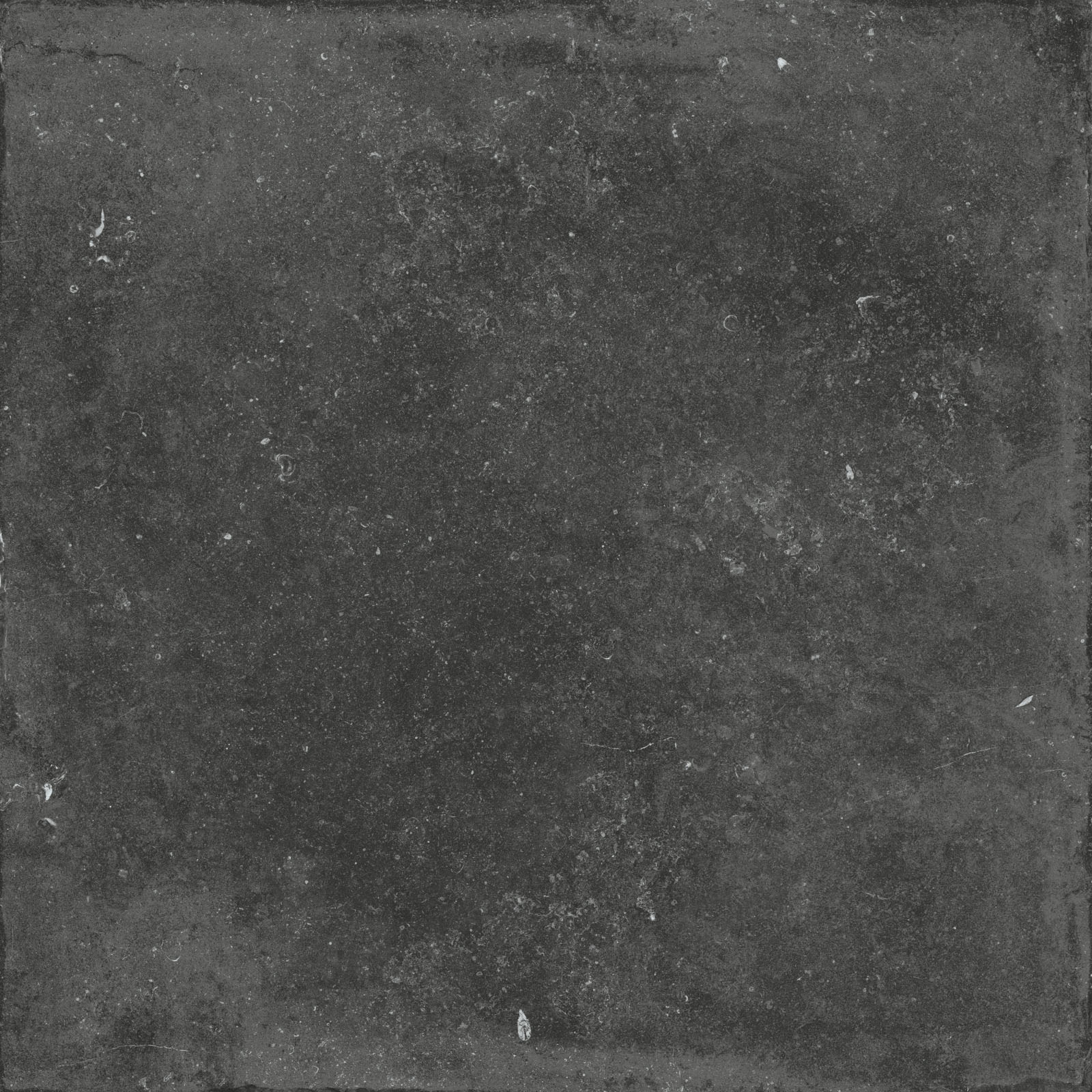 Flaviker Nordik Stone Indoor Bodenfliese Natursteinoptik Schwarz Anpoliert 120x120 cm rektifiziert