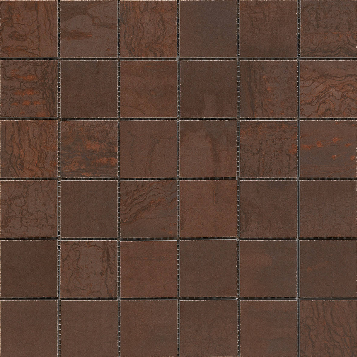 Urbanixx Gres Mailand Mosaik Metalloptik Rost matt 30x30 cm rekt. 