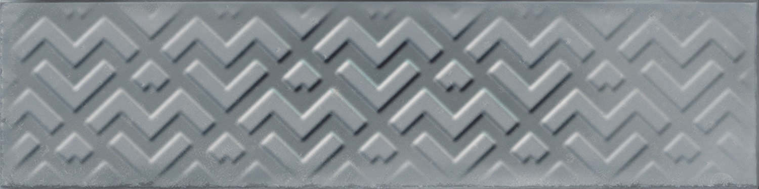 Catalea Gres Nellim Metrofliese Dekor Blau Glänzend 7,5x30 cm  