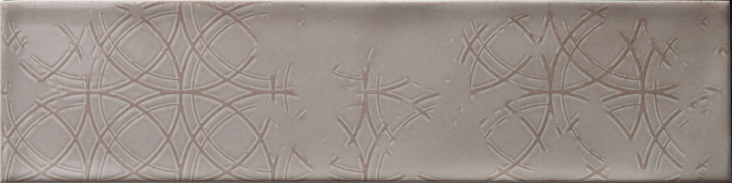 Catalea Gres Sörvik Metrofliese Dekor Beige Glänzend 7,5x30 cm