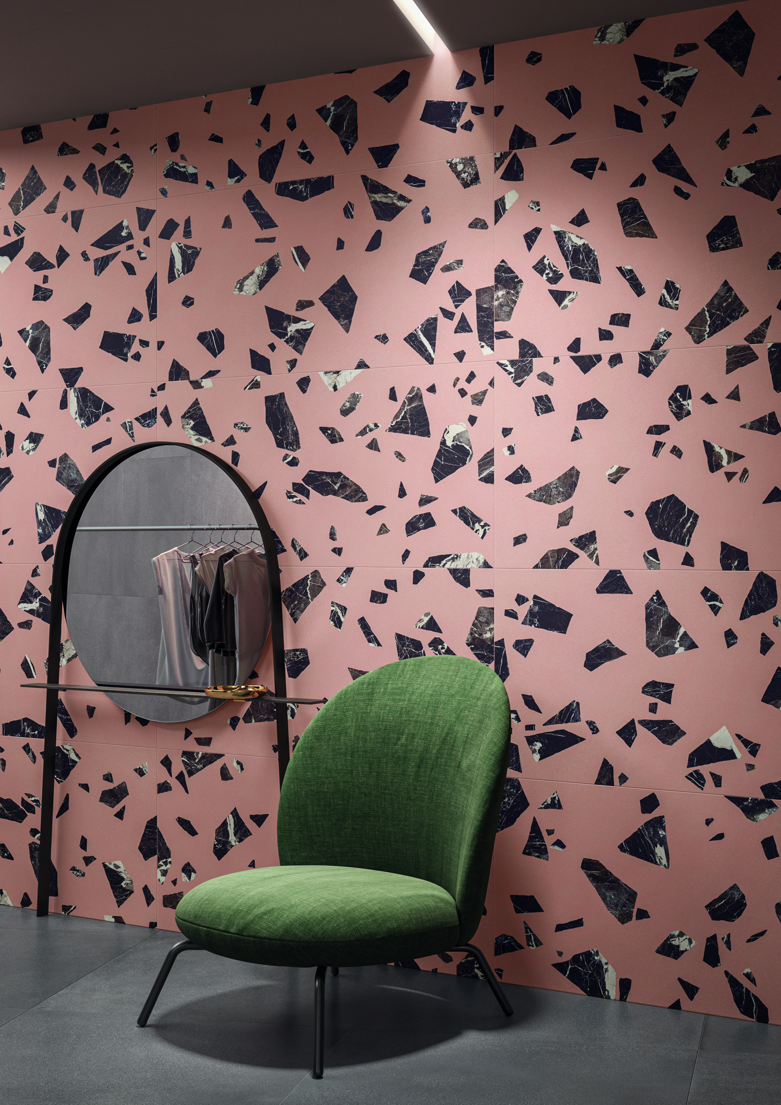 Ergon Medley Minimal Bodenfliese Dunkelgrau Matt 90x90 cm rektifiziert R10B
