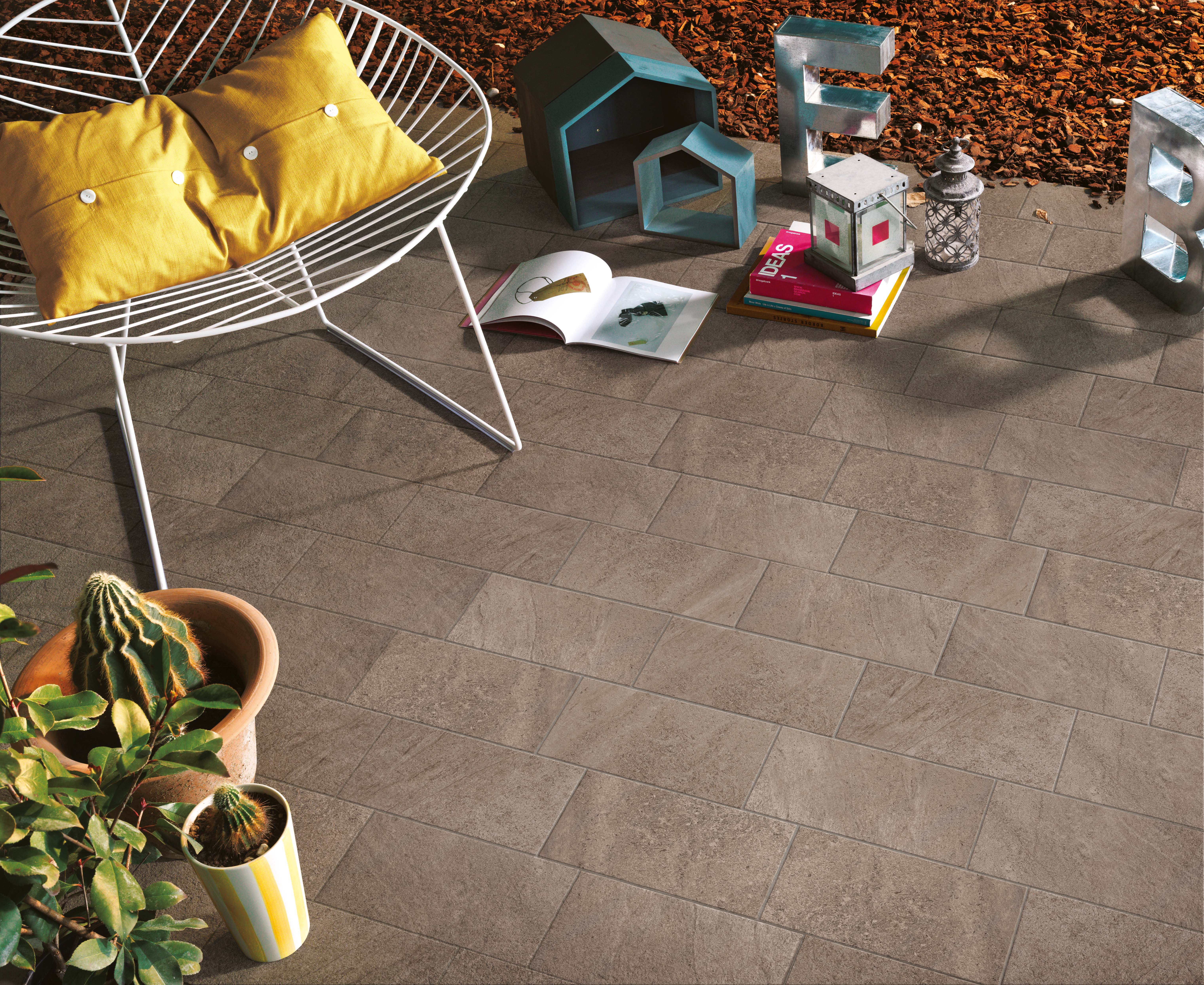 Vanezia Gres Sevilla Bodenfliese Natursteinoptik Braun Matt 30x60 cm rektifiziert R10B