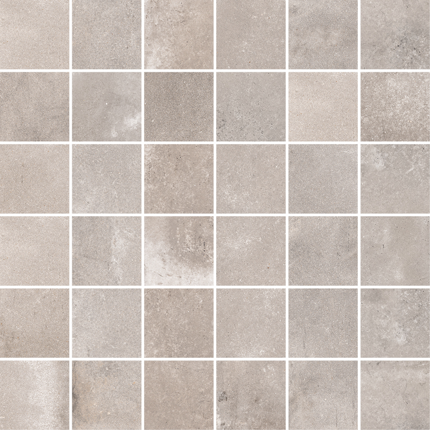 Flaviker Backstage Mosaik Betonoptik Indoor Grau Matt 30x30 cm R10B