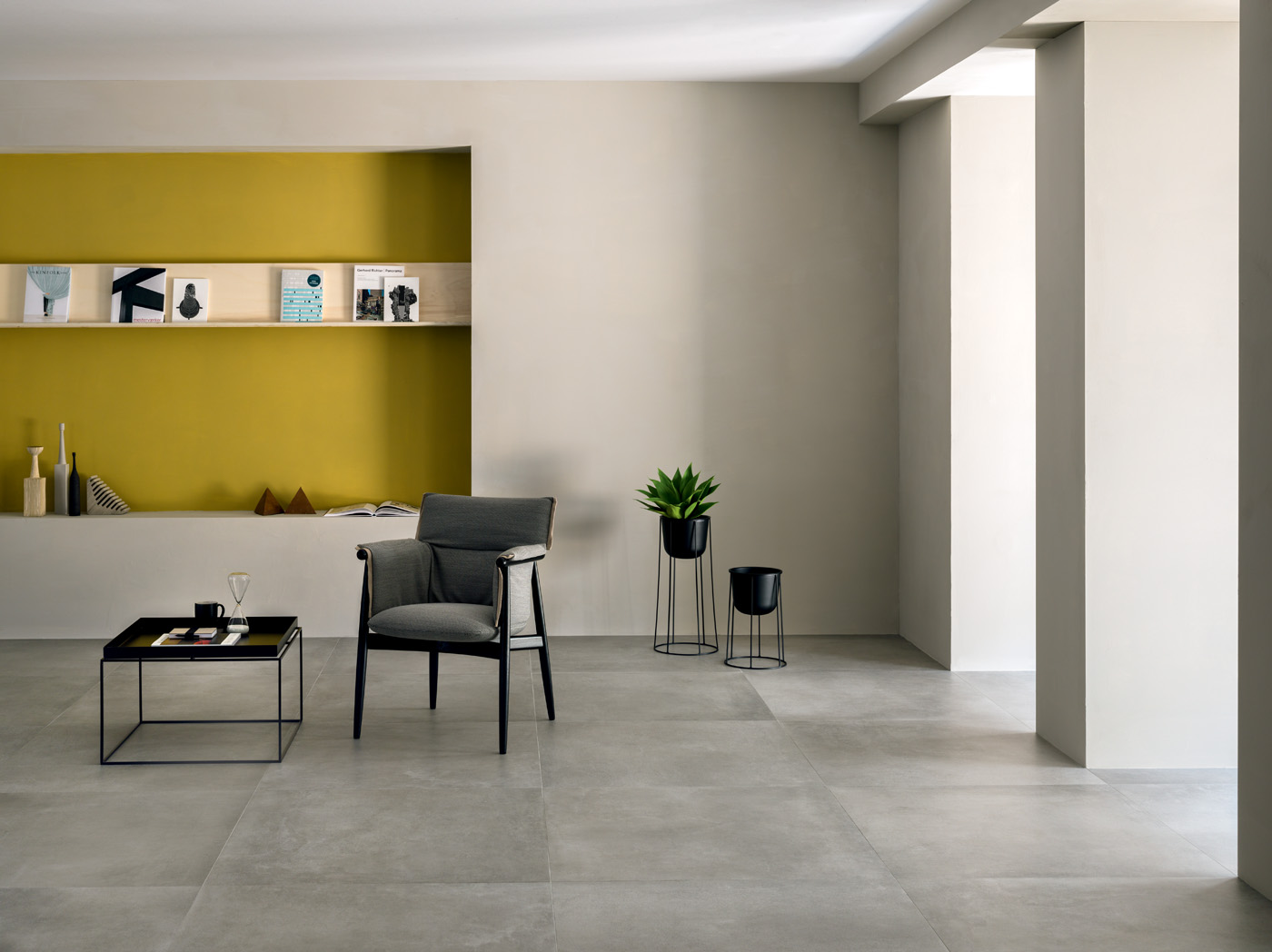 Urbanixx Gres Hirado Bodenfliese Betonoptik Grau Matt 10x60 cm rektifiziert R10
