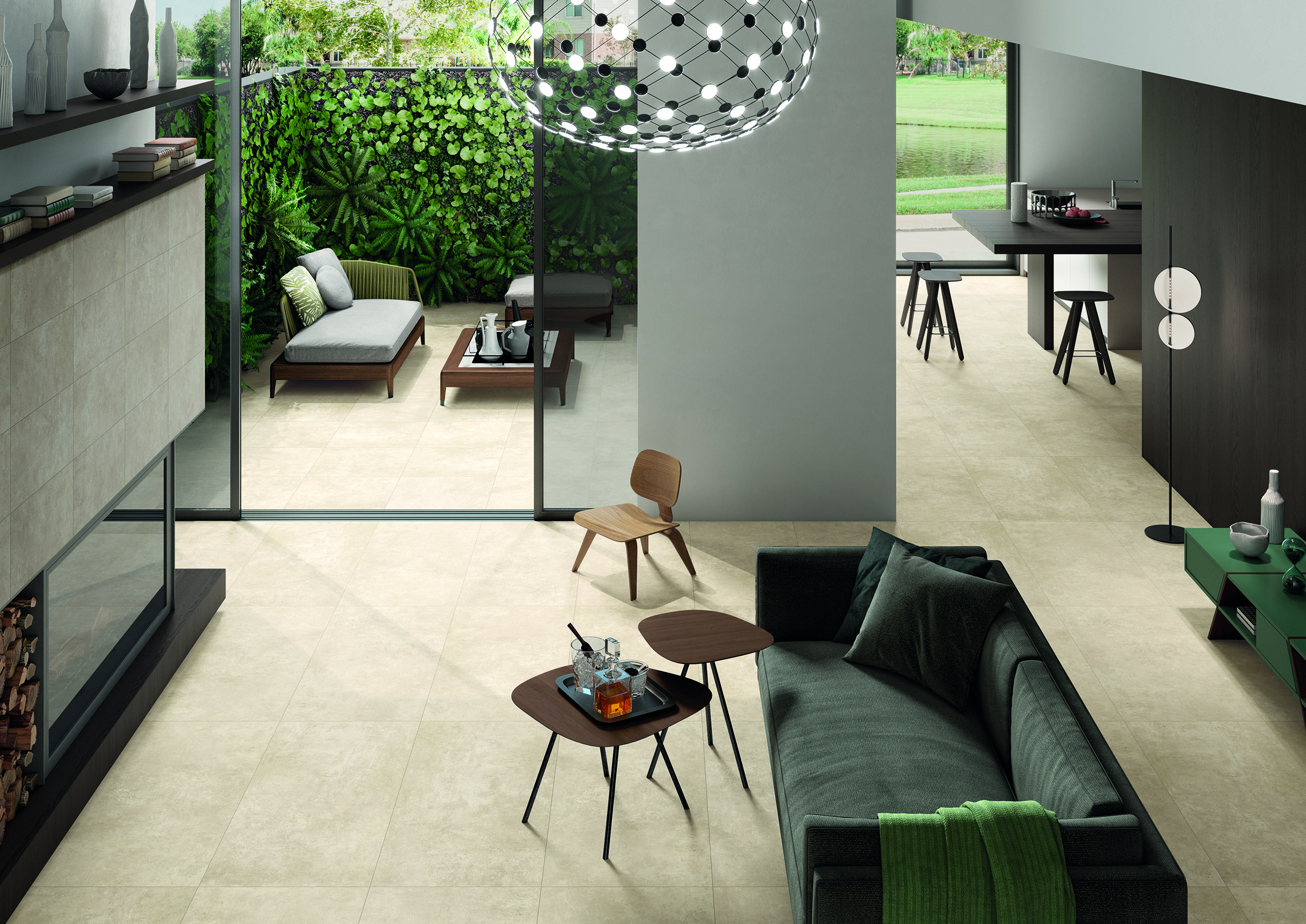 Urbanixx Gres Palermo Bodenfliese Betonoptik Beige Matt 30x60 cm rektifiziert R10B