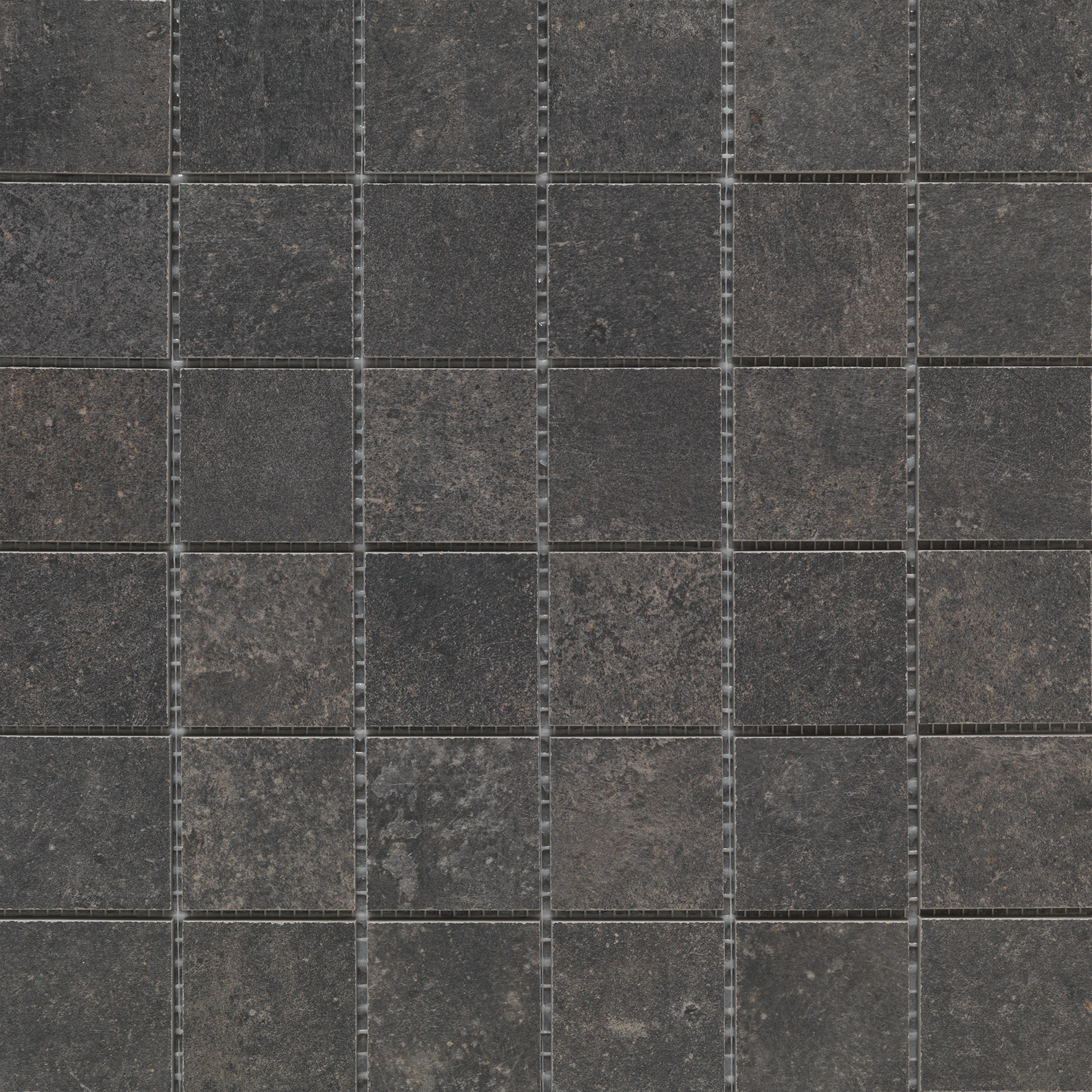 Urbanixx Gres Catania Mosaik Natursteinoptik Schwarz Matt 30x30 cm rektifiziert R10B