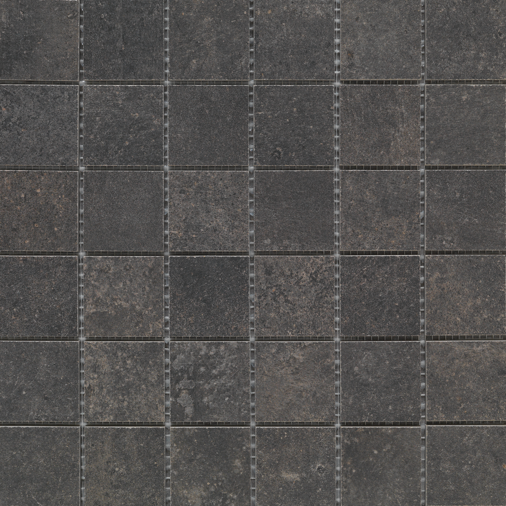 Urbanixx Gres Catania Mosaik Natursteinoptik Schwarz matt 30x30 cm rekt. R10B