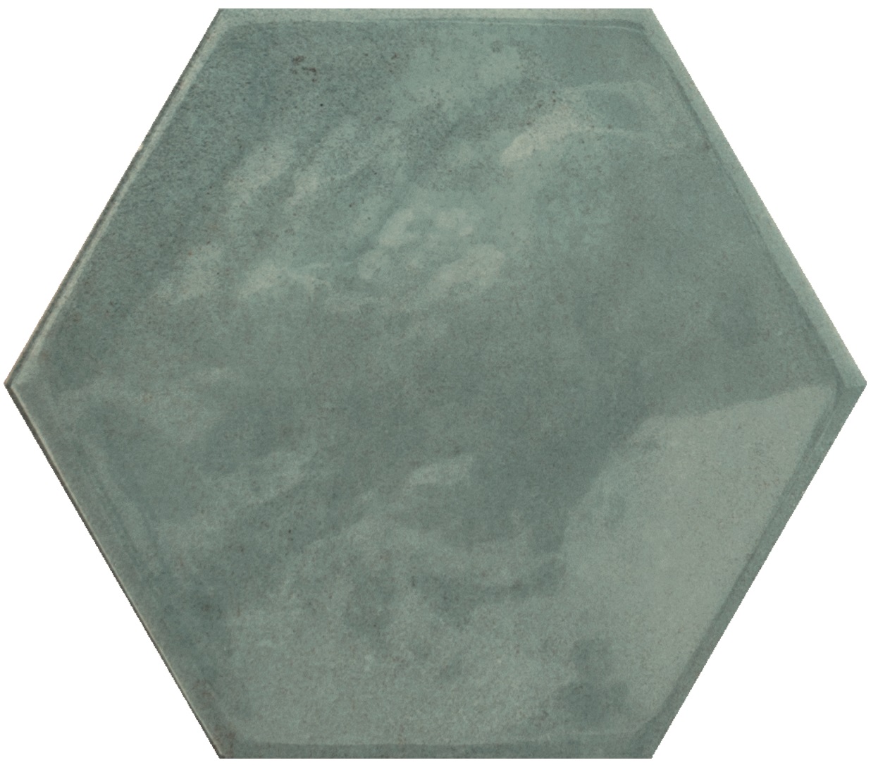 Catalea Gres Timra Hexagonfliese Grün Glänzend 16x18 cm 