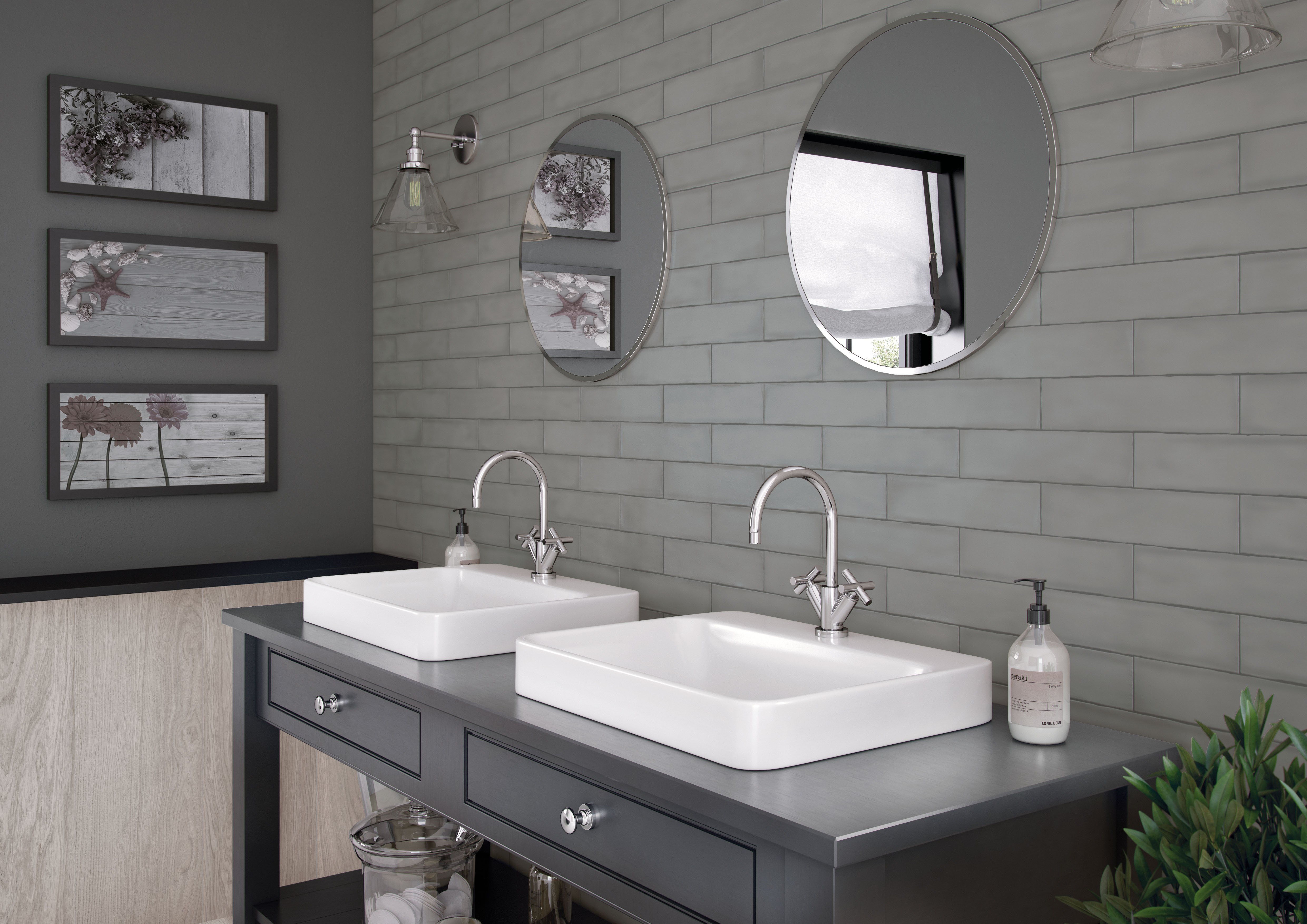 Catalea Gres Lund Metrofliesen Grau Matt 7,5x30 cm  