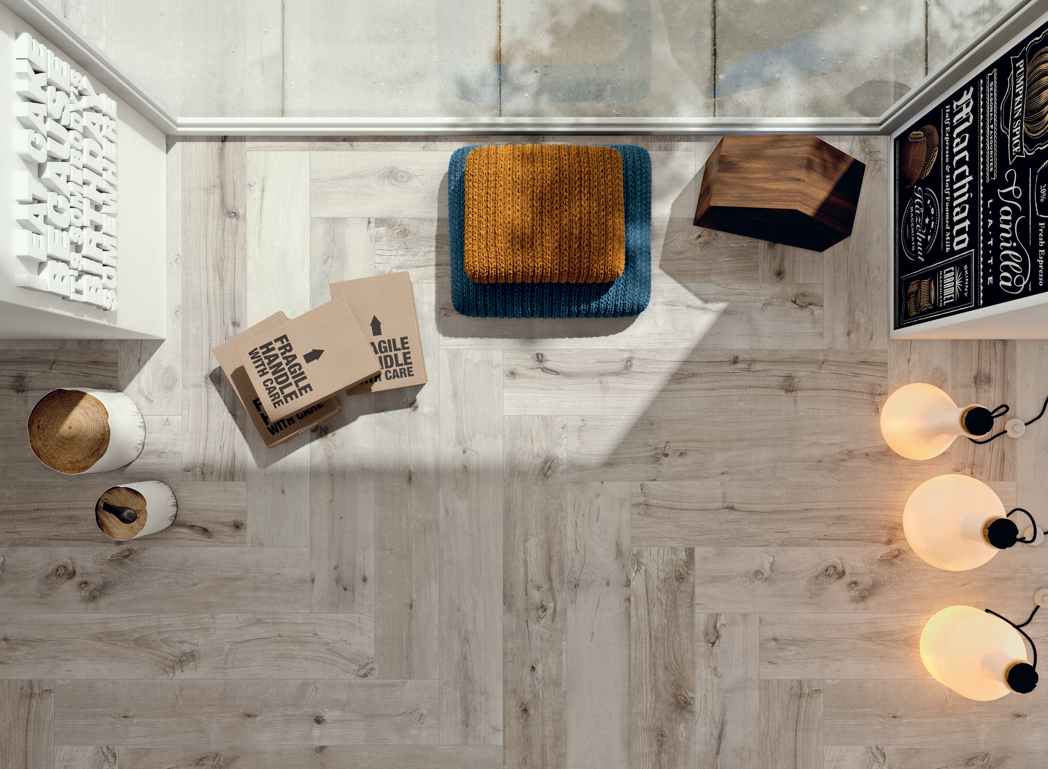 Flaviker Dakota Indoor Bodenfliese Holzoptik Grigio Matt 20x120 cm rektifiziert R10B