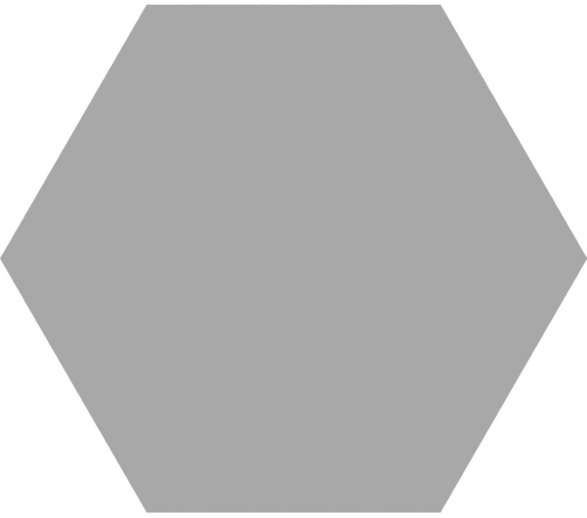 Catalea Gres Salmi Bodenfliesen Hexagon Grau Matt 15x17 cm  