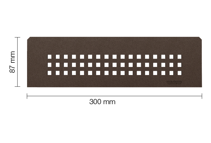 Schlüter SHELF N S1 300x87 mm Square TSOB strukturbeschichtet Bronze Duschablage