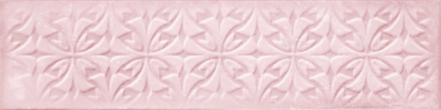 Catalea Gres Nellim Metrofliese Dekor Rosa glänzend 7,5x30 cm Catalea Gres Nellim Metrofliese Dekor Rosa glänzend 7,5x30 cm