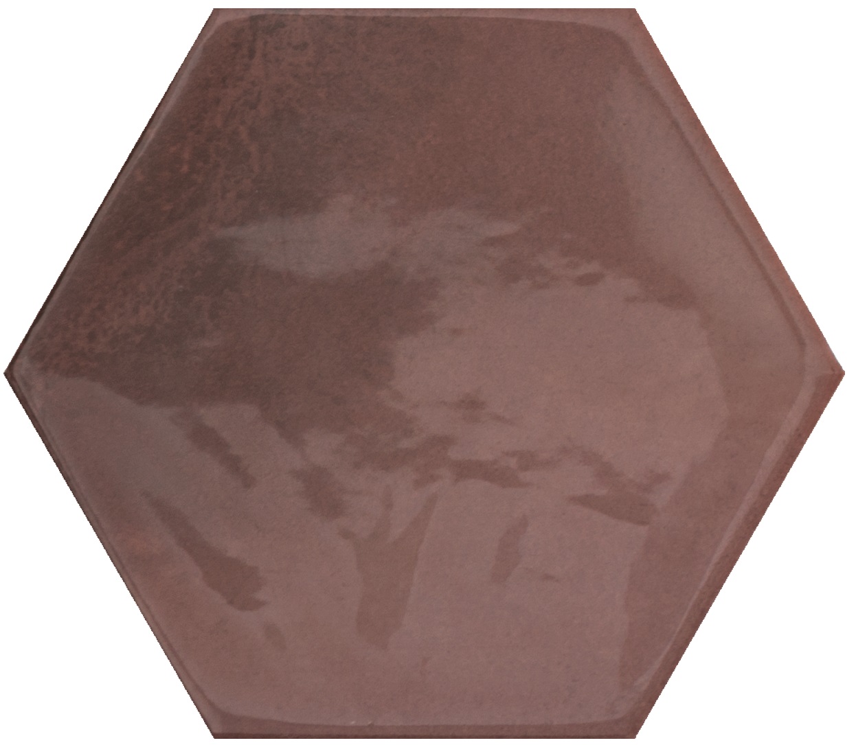 Catalea Gres Timra Hexagonfliese Rot glänzend 16x18 cm 