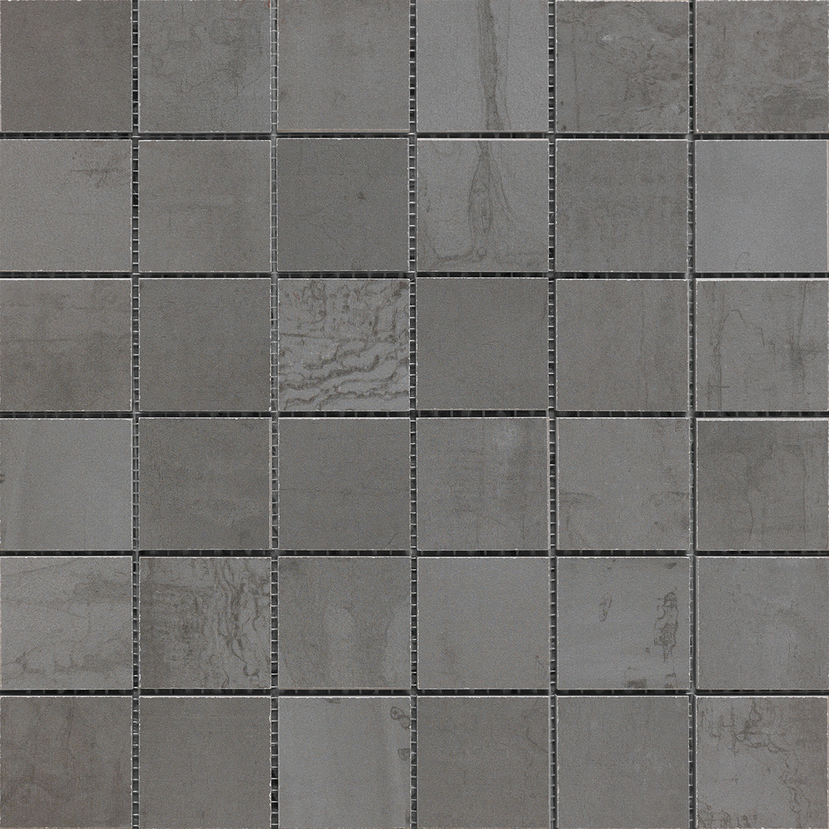 Urbanixx Gres Mailand Mosaik Metalloptik Grau matt 30x30 cm rekt. 