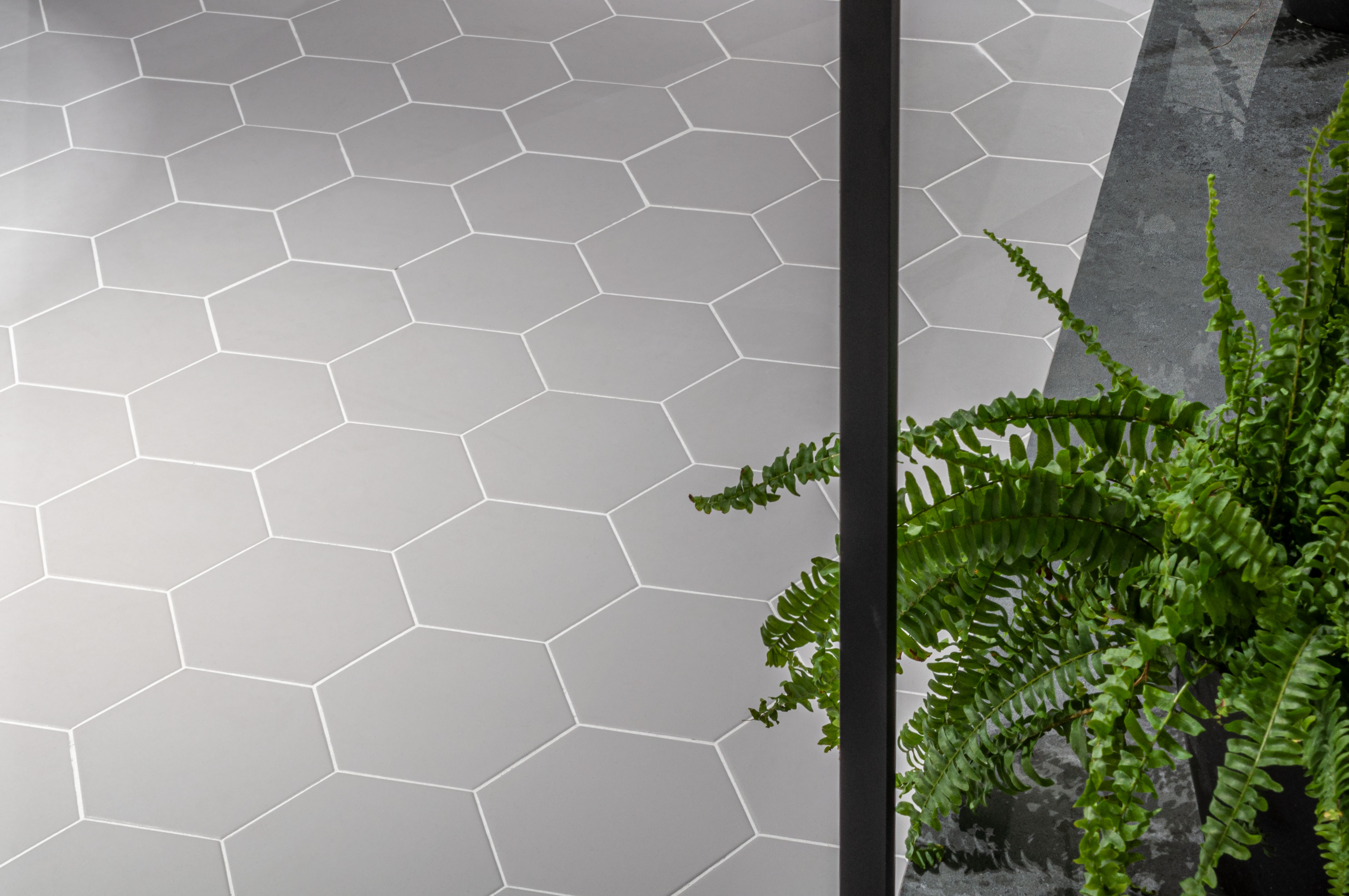 Catalea Gres Salmi Bodenfliesen Hexagon Grau Matt 15x17 cm  