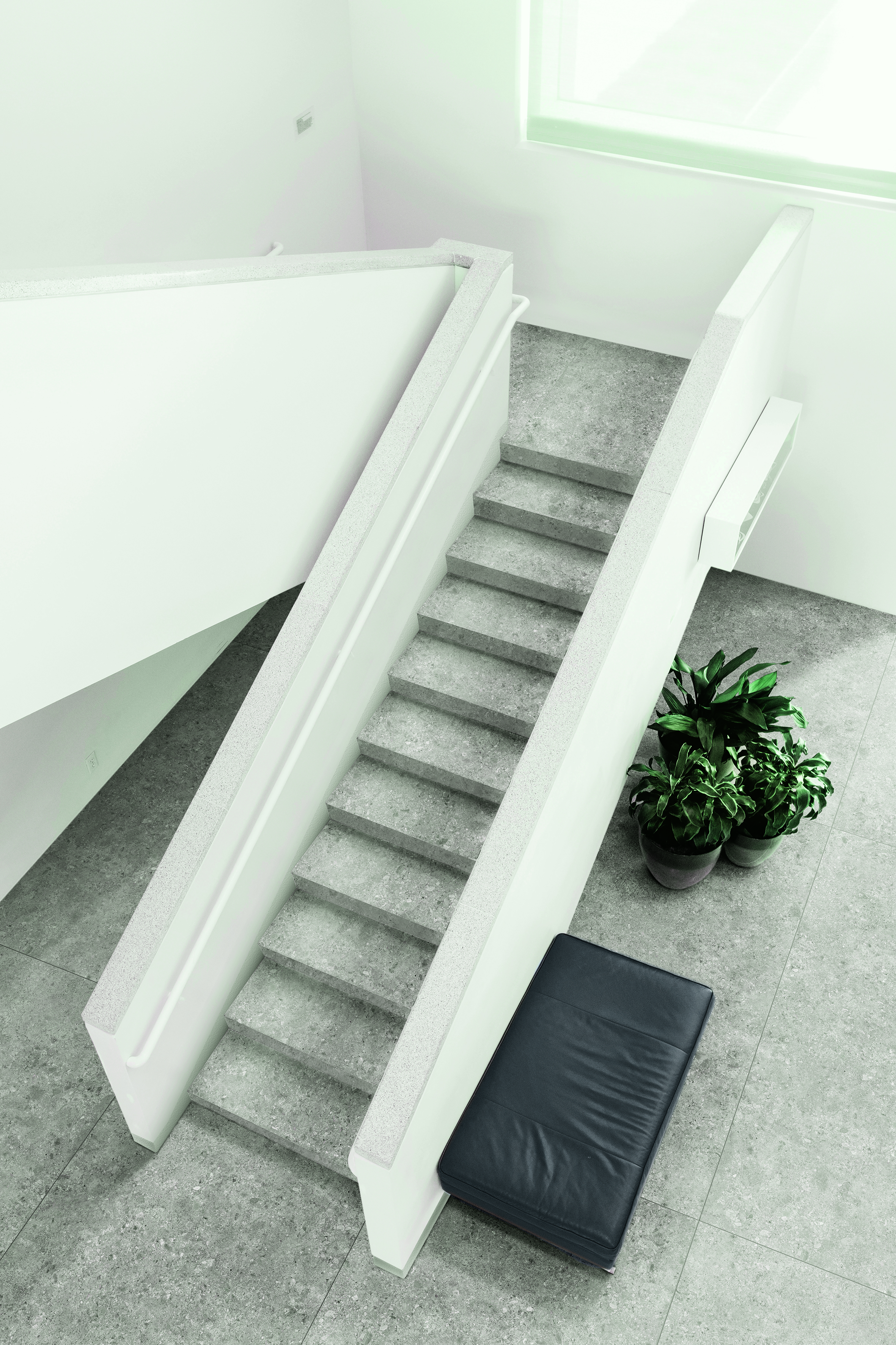 Urbanixx Gres Kyoto Wandfliese Terrazzooptik Grau Matt 120x260 cm rektifiziert R10