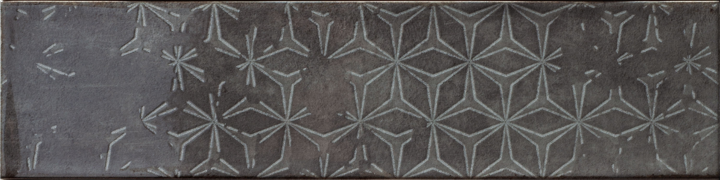 Catalea Gres Sörvik Metrofliese Dekor Anthrazit Glänzend 7,5x30 cm