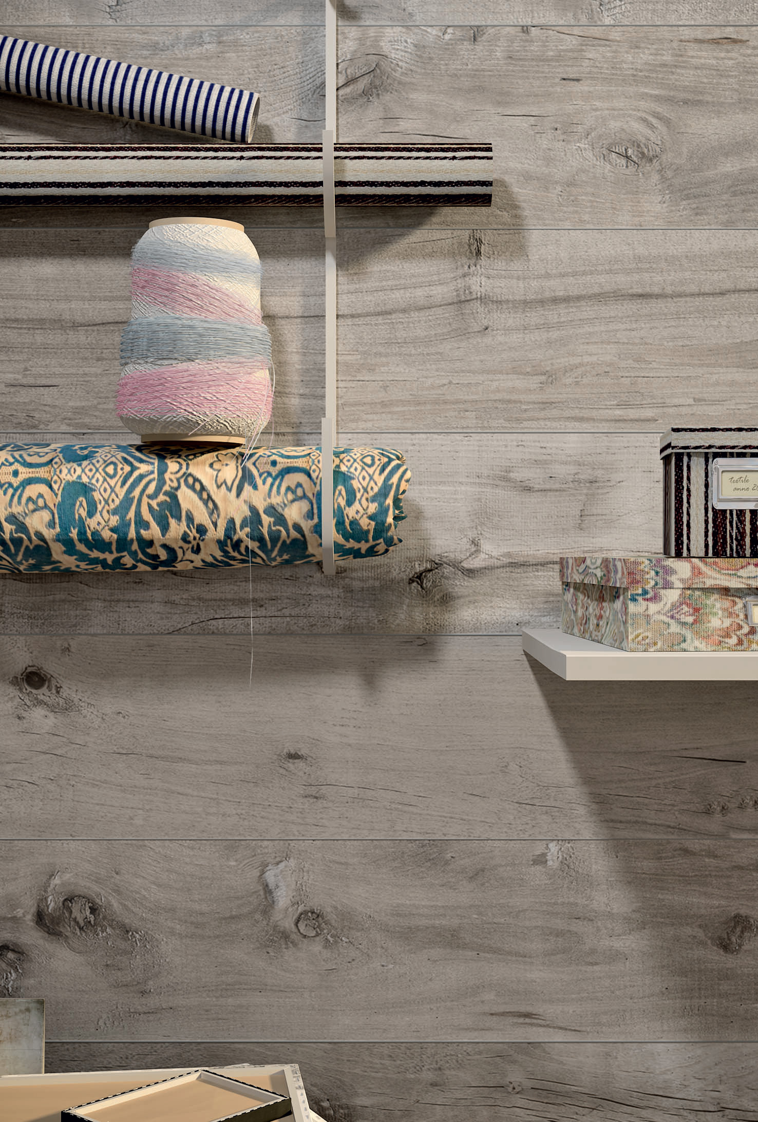 Flaviker Dakota Indoor Bodenfliese Holzoptik Grigio Matt 20x120 cm rektifiziert R10B