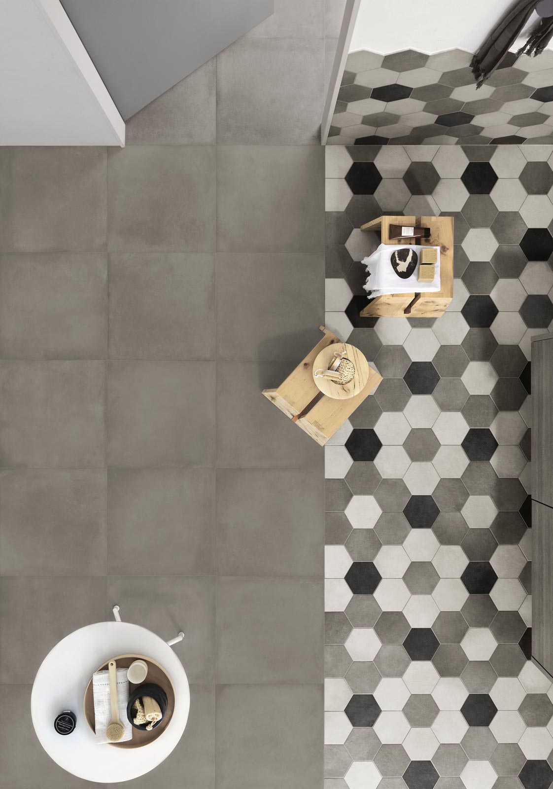 Ragno Rewind Bodenfliese Betonoptik Dunkelgrau Matt 30x60 cm rektifiziert R9 