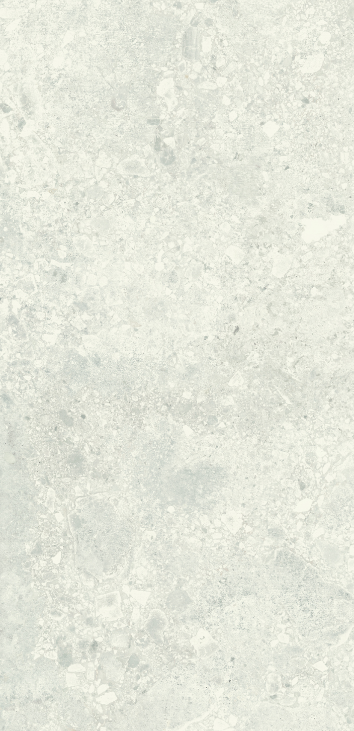 Urbanixx Gres Kyoto Bodenfliese Terrazzooptik Weiß Matt 30x60 cm rektifiziert R10