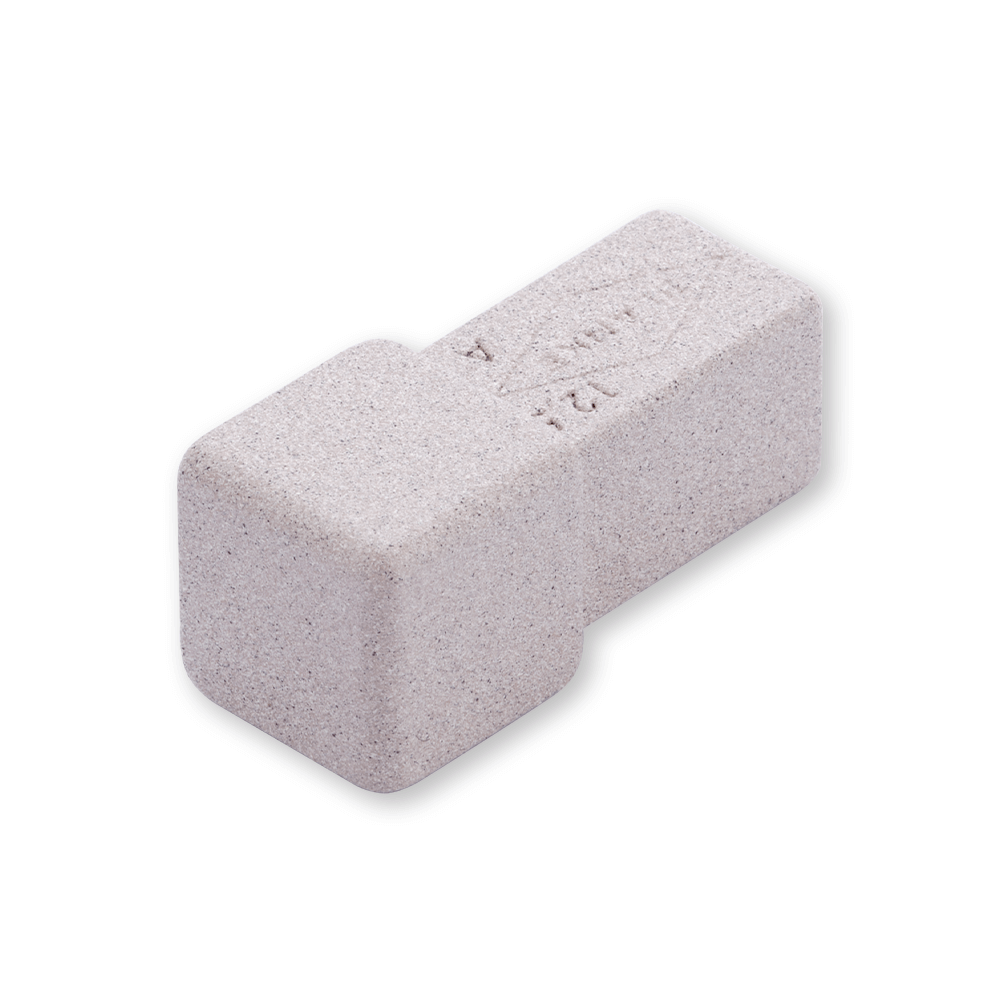 Blanke Eckstück New York Edition Cubeline quadratische Form Aluminium Optik Moonstone 9 mm hoch