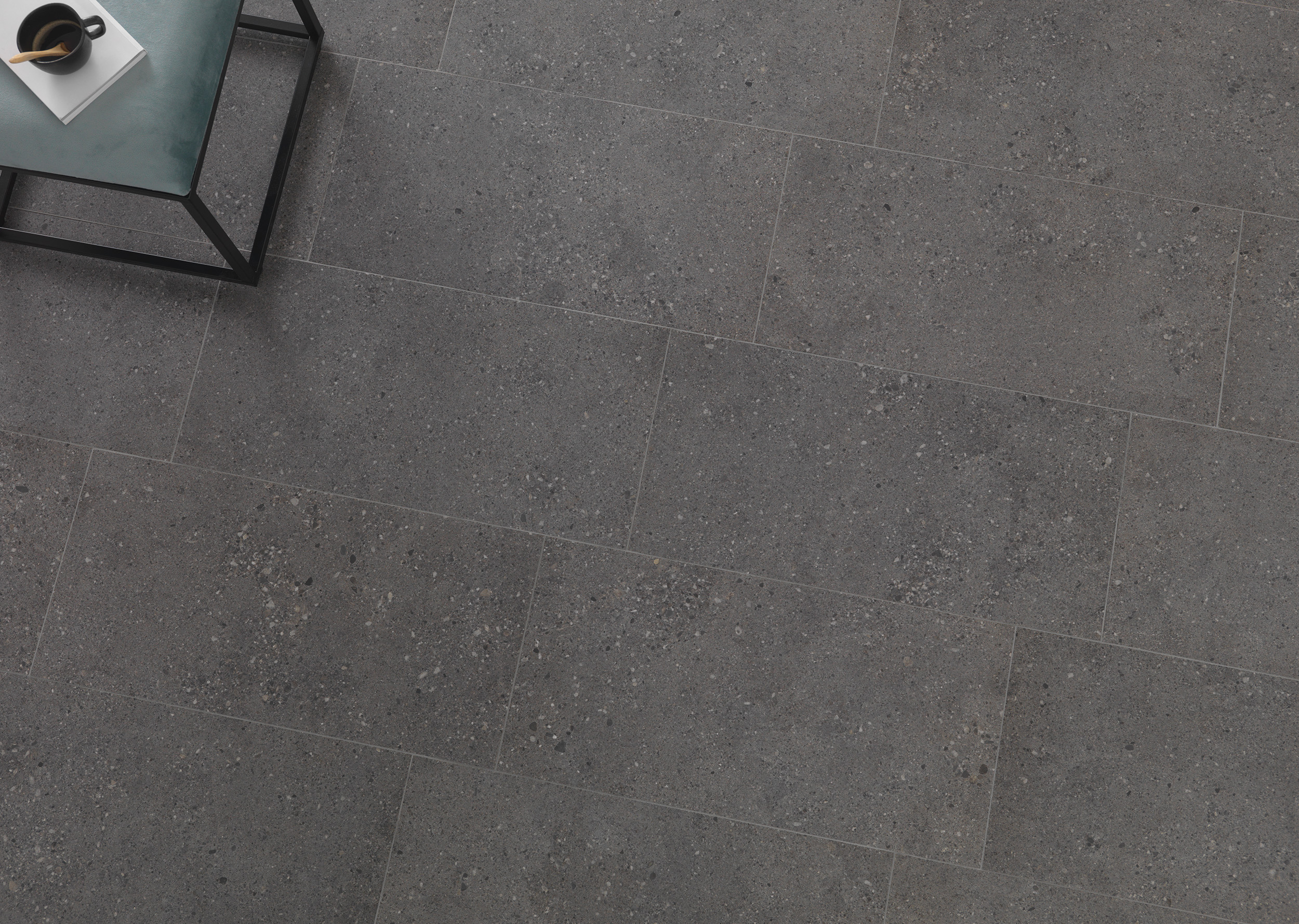 Urbanixx Gres Florenz Bodenfliese Natursteinoptik Anthrazit matt 60x60 cm rekt. Urbanixx Gres Florenz Bodenfliese Natursteinoptik Anthrazit matt 60x60 cm rekt.