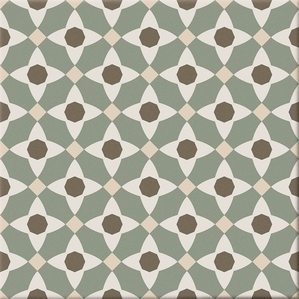 Catalea Gres Allsta Retrofliese Blumenwiese Warm matt 20x20 cm