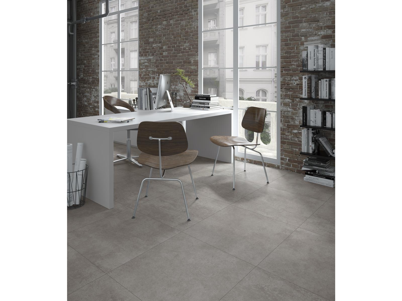 Urbanixx Gres Uptown Bodenfliese Betonoptik Dunkelgrau 60x120cm rektifiziert R9