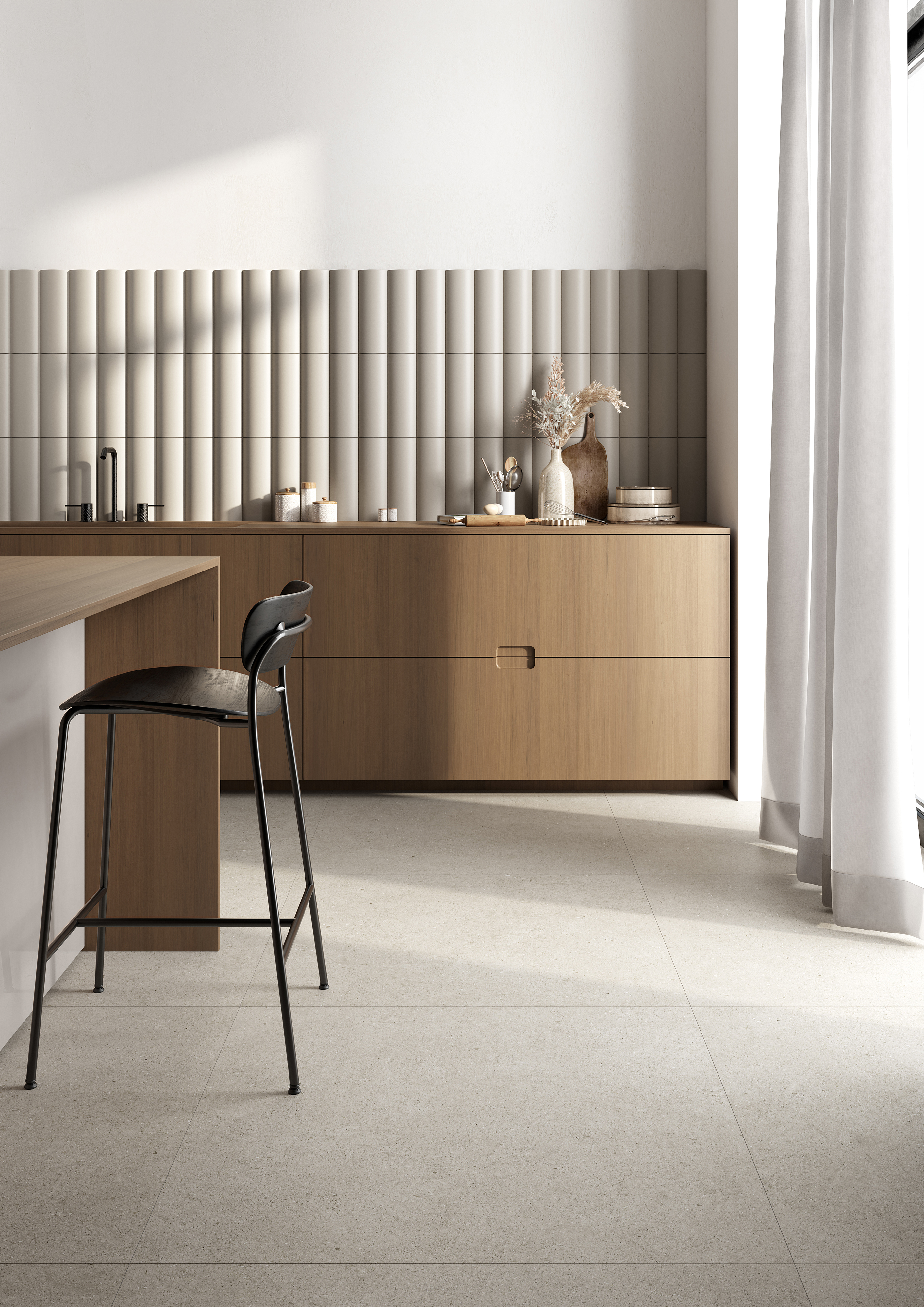 Urbanixx Gres Osaki Bodenfliese Natursteinoptik Taupe Matt 20x60 cm R10