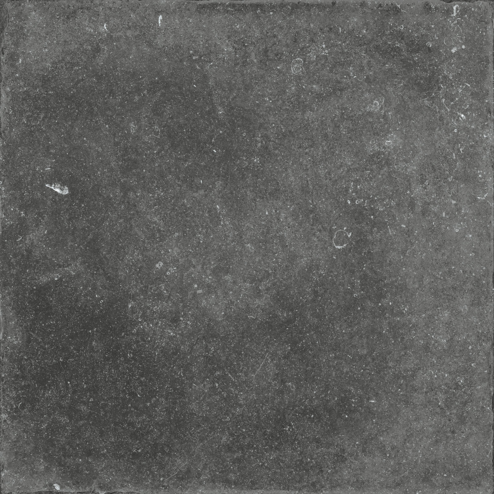 Flaviker Nordik Stone Indoor Bodenfliese Natursteinoptik Schwarz Anpoliert 120x120 cm rektifiziert