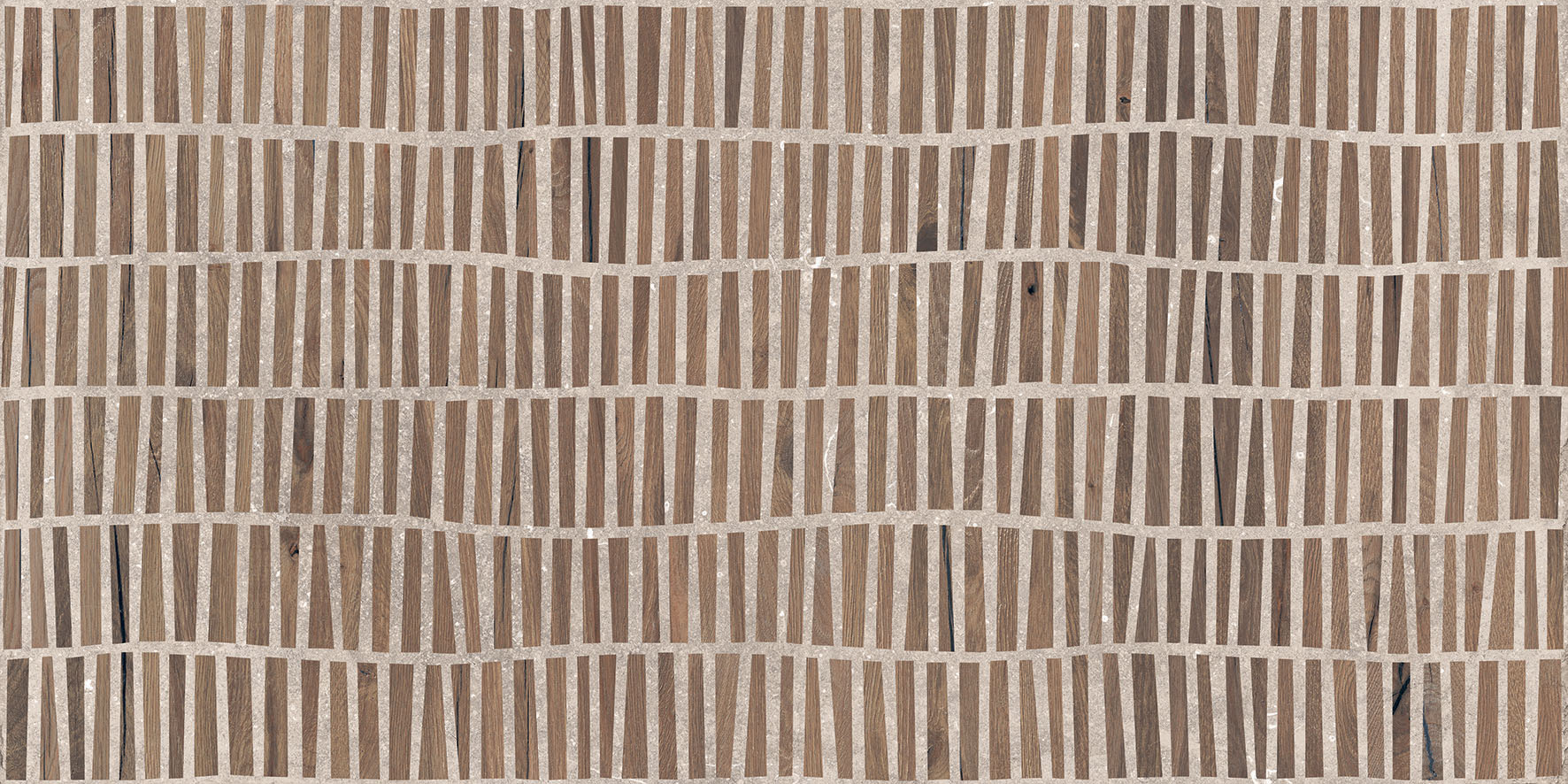 Flaviker Nordik Stone Indoor Dekor Holzoptik Domino Sand Matt 60x120 cm rektifiziert