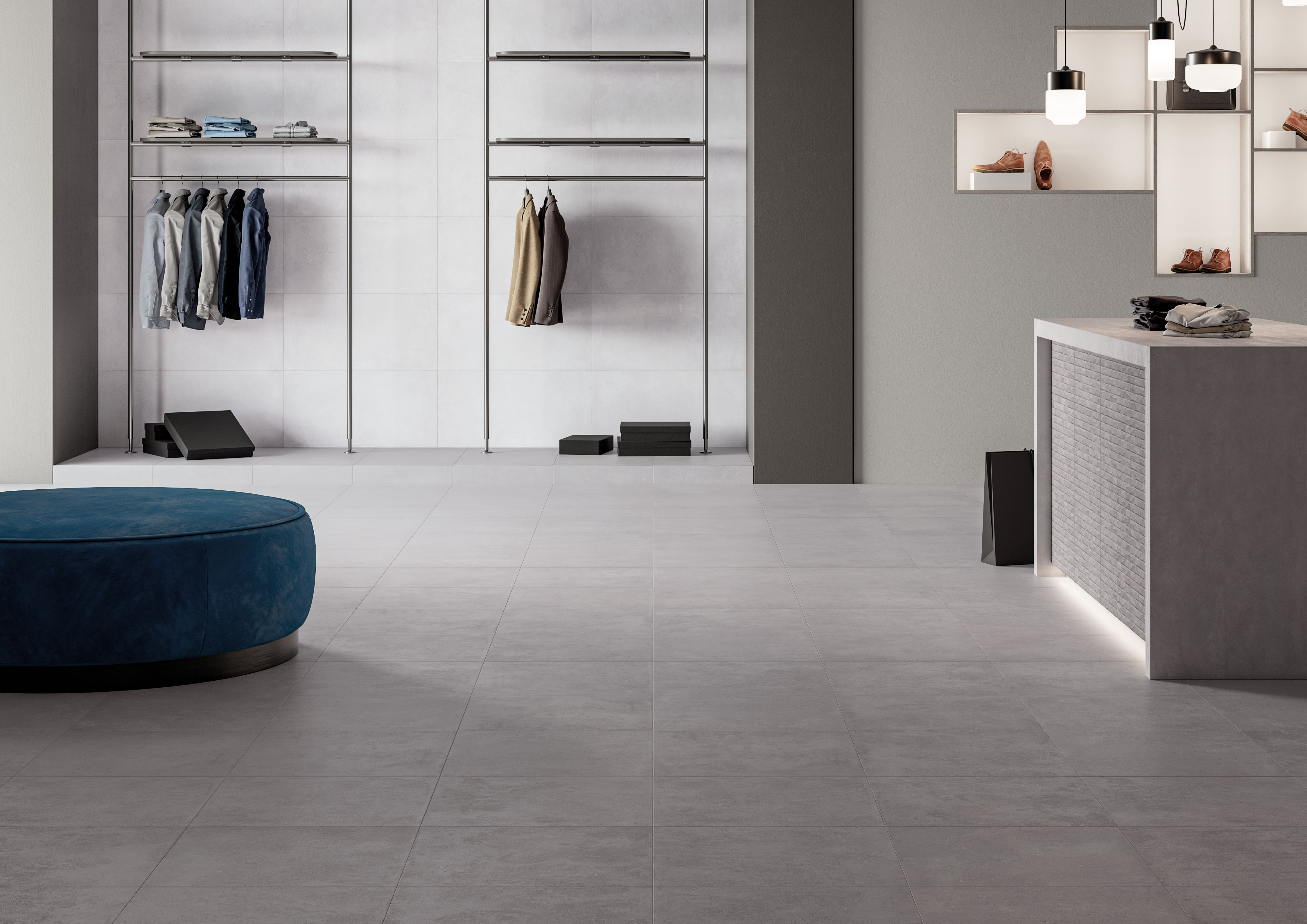 Urbanixx Gres Malmö Betonoptik Weiß matt 30x60 cm rekt. R9 Urbanixx Gres Malmö Betonoptik Weiß matt 30x60 cm rekt. R9